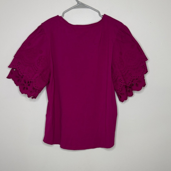Chico's Fuchsia Blouse Size XL - Picture 6 of 6